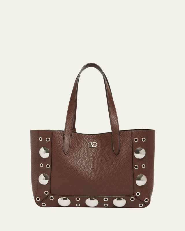 Nellcote Medium Studded Leather Tote Bag